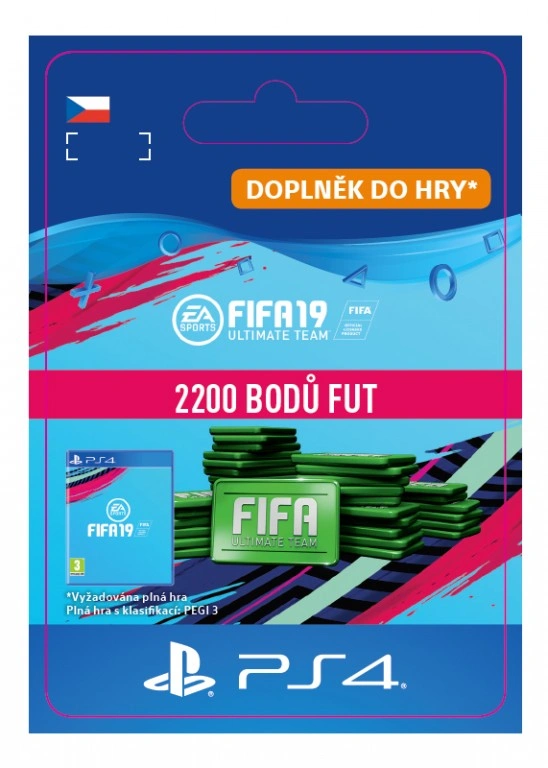 FIFA 19 2200 FUT POINTS - PS4 (el. licence)