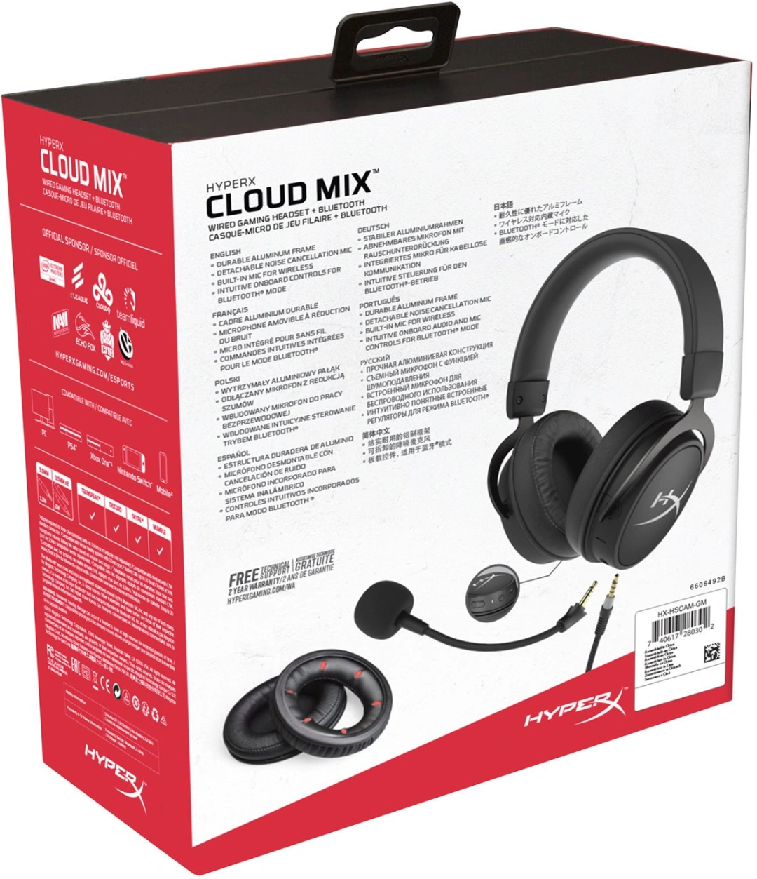 HyperX Cloud Mix, černá