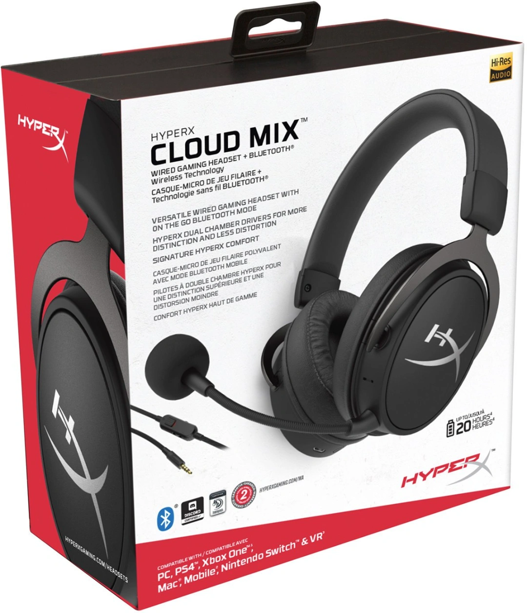 HyperX Cloud Mix, černá