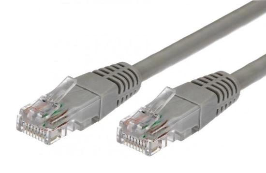 Patch kabel, UTP, RJ45, cat6, 5m, šedý