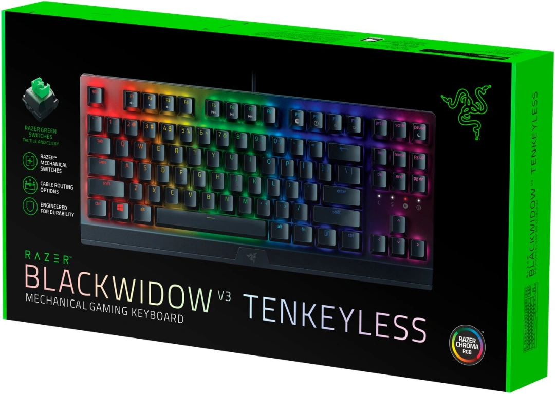 Razer BlackWidow V3 Tenkeyless, Razer Green, US 