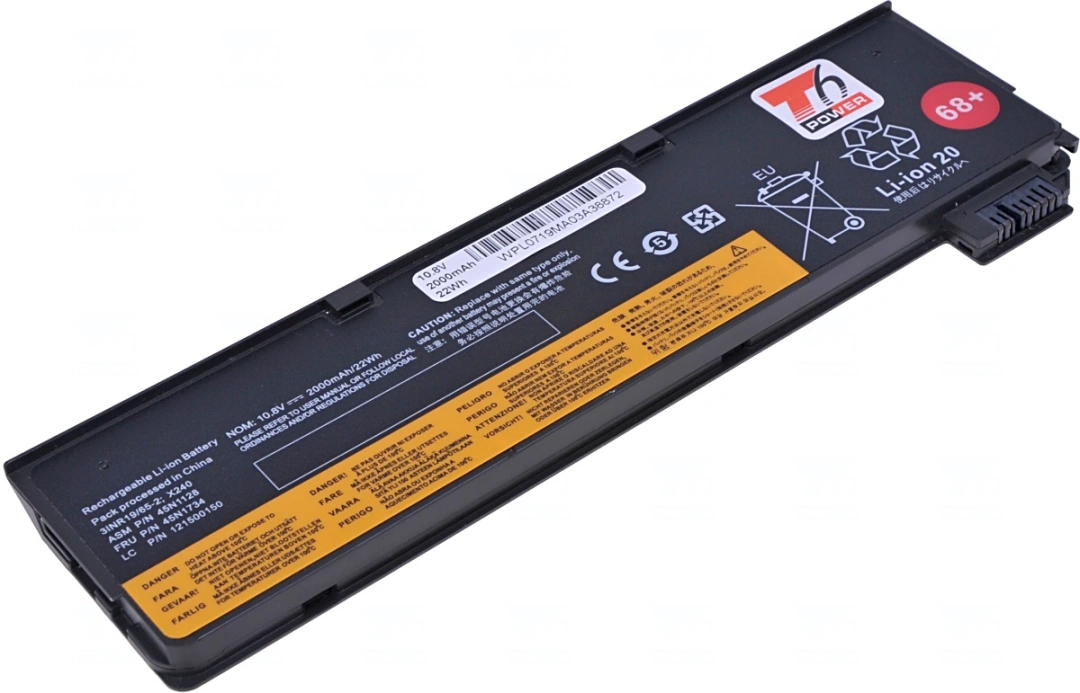 T6 power Lenovo ThinkPad T440s, T450s, T460p, T470p, T550, P50s, 68, 2000mAh