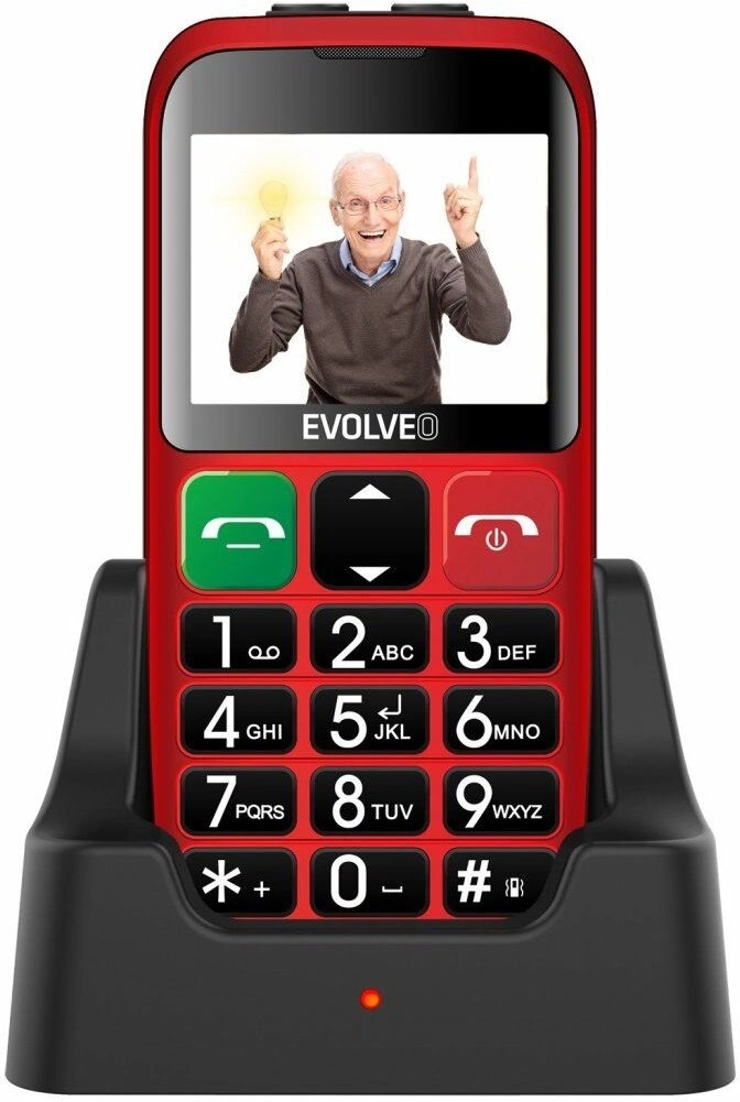 Evolveo EasyPhone EP-850-EBR, Red