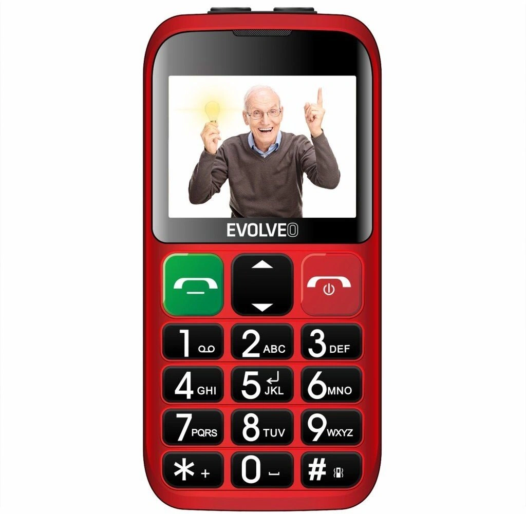 Evolveo EasyPhone EP-850-EBR, Red