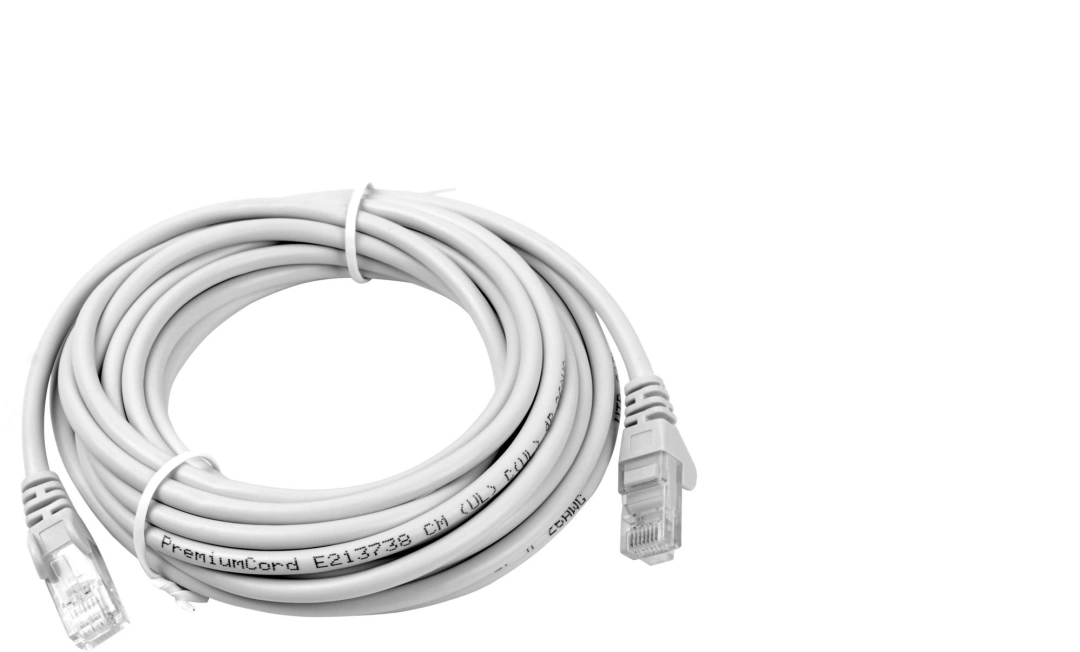 PremiumCord UTP kabel rovný CAT6, 20m, šedá