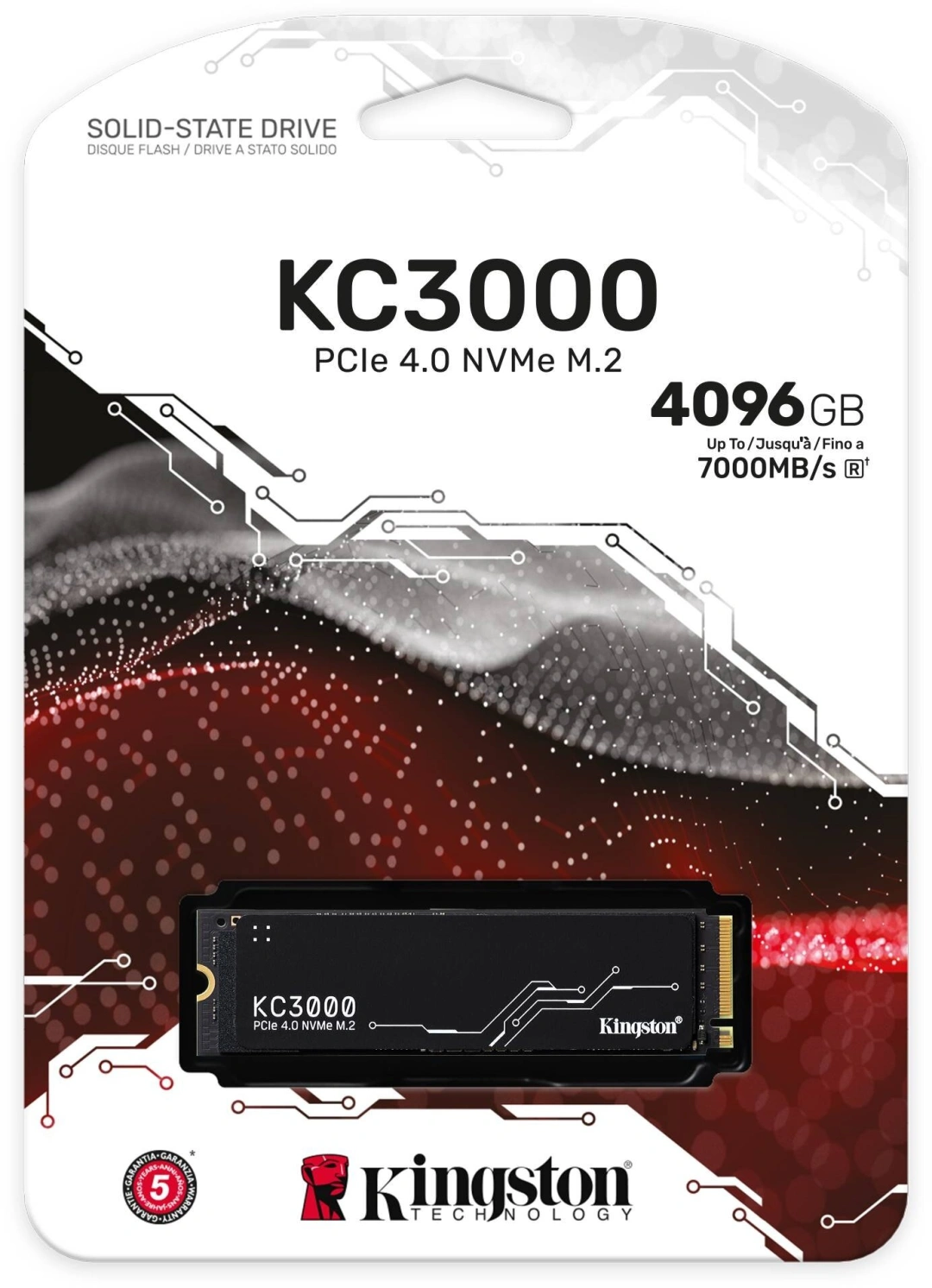 Kingston SSD KC3000, M.2 - 4TB