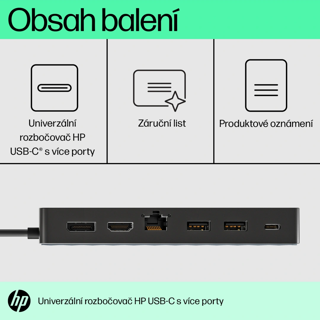 HP Universal USB-C Multiport Hub 50H98AA