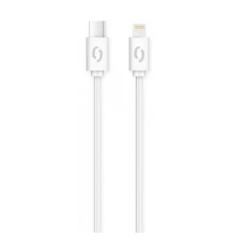 Aligator KALP3AUCLIWH Datový kabel POWER 3A, USB-C/lightning white