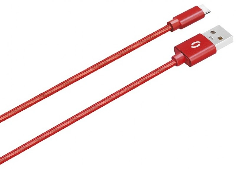 ALIGATOR PREMIUM Datový kabel 2A, USB-C červená