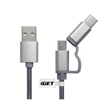 iGET G2V1 - USB kabel Micro USB/ USB - C