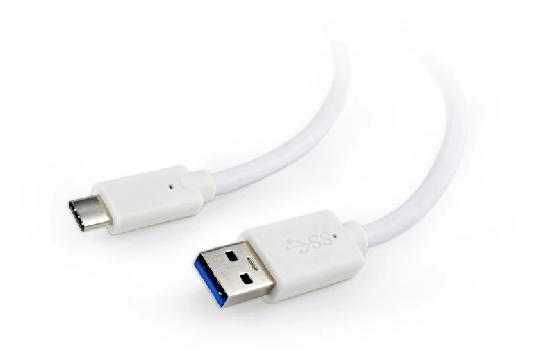 Gembird CABLEXPERT kabel USB 3.0 AM na Type-C kabel (AM/CM), 1m, bílá