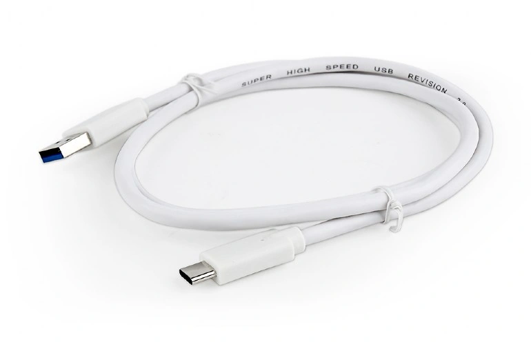 Gembird CABLEXPERT kabel USB 3.0 AM na Type-C kabel (AM/CM), 1m, bílá