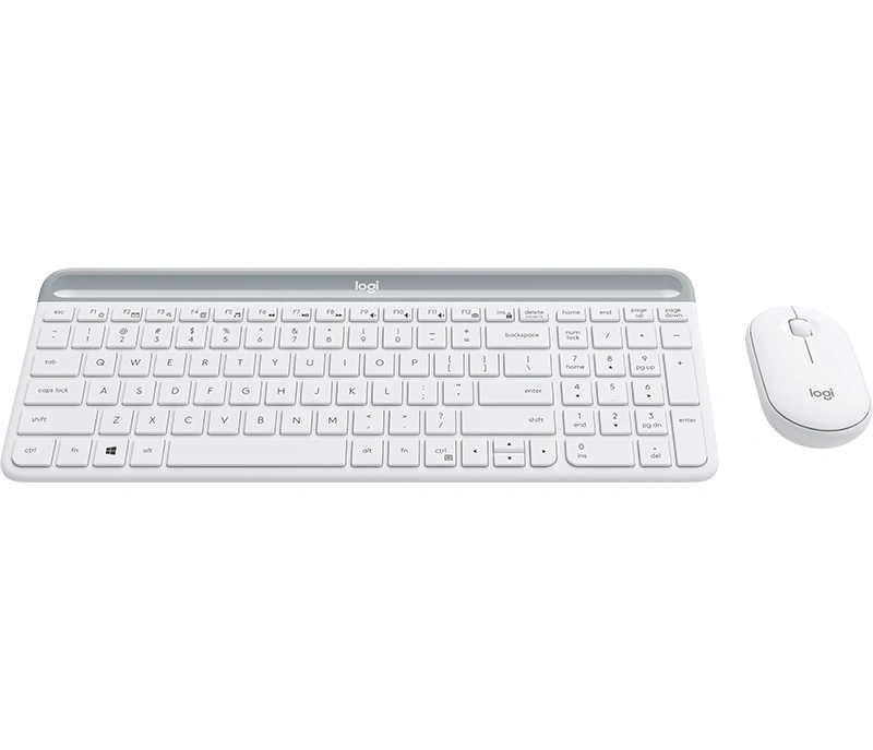 Logitech MK470 Slim Wireless Combo, US, White