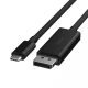 Belkin kabel USB-C na DP 1.4, 2m, černá, AVC014bt2MBK