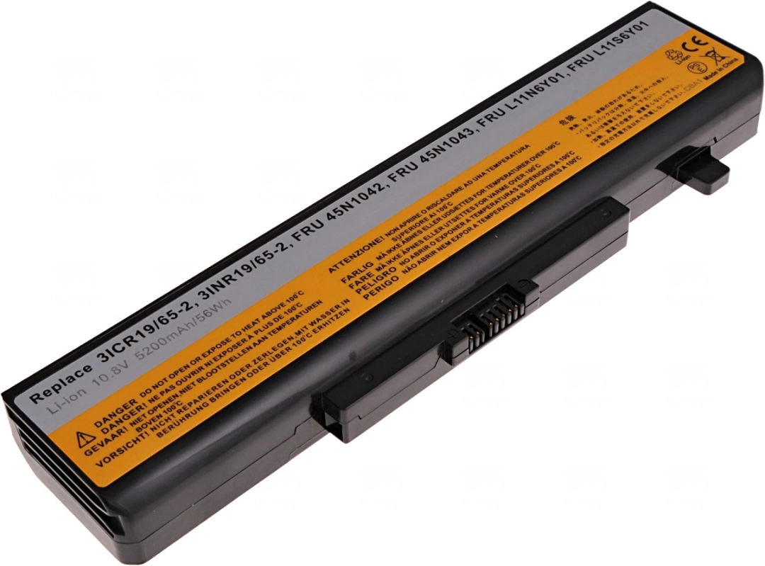 Baterie T6 Power pro Lenovo IdeaPad G580 serie, Li-Ion, 10,8 V, 5200 mAh (56 Wh), černá