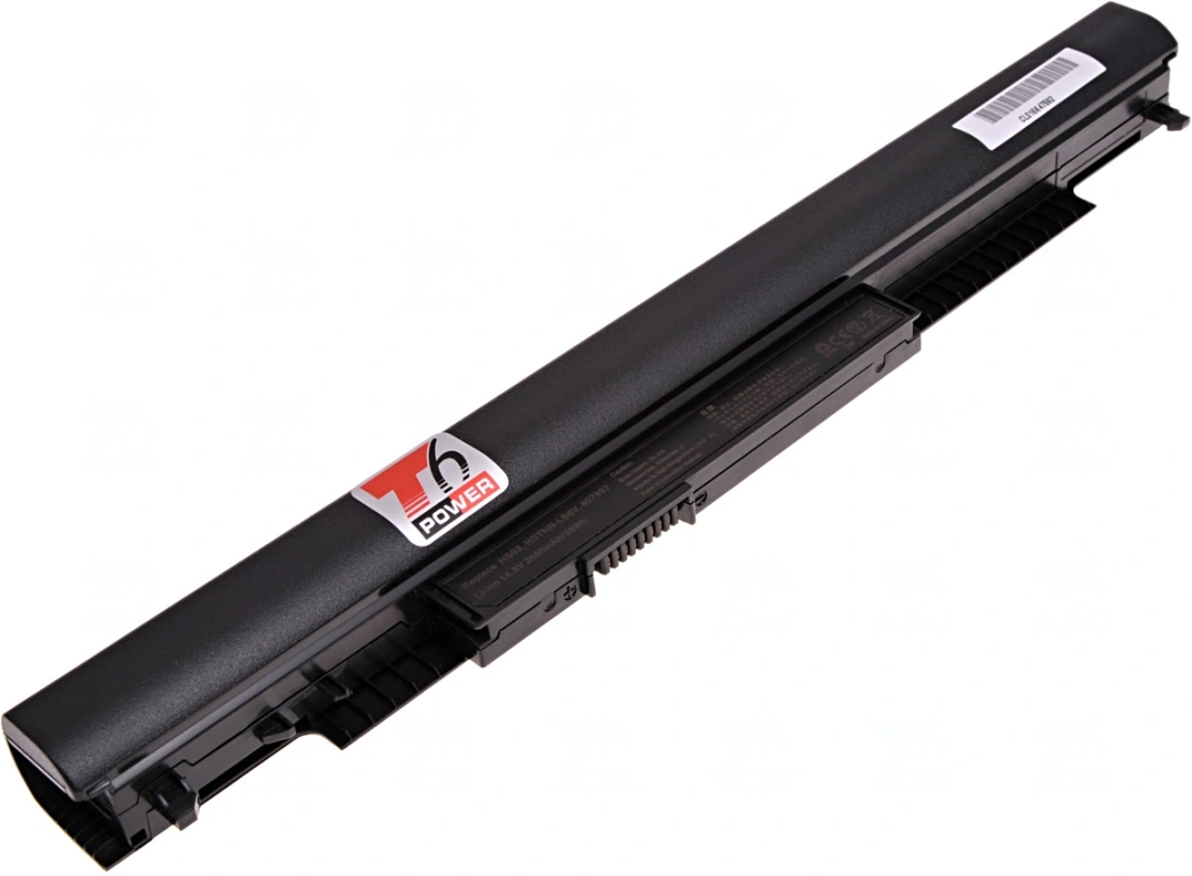 Baterie T6 Power pro notebook Hewlett Packard 807612-423, Li-Ion, 14,8 V, 2600 mAh (38 Wh), černá