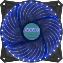 Evolveo ventilátor 120mm, LED 33 bodů, modrý