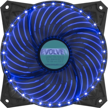 Evolveo fan 120mm, LED 33 point, blue