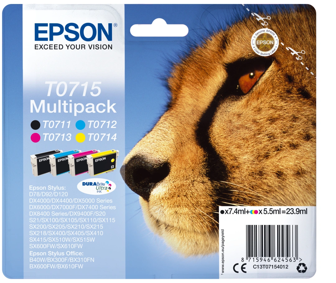 Epson Multipack 4-colours T0715 DURABrite UltraInk