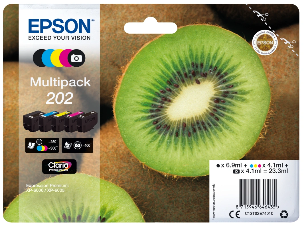 Epson C13T02E74010, 202 claria multipack