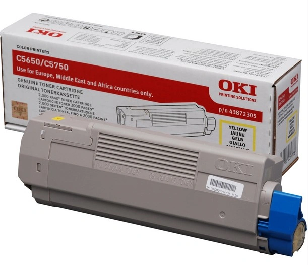 OKI 43872305 - Žlutý toner do C5650/5750 (2 000 stránek)