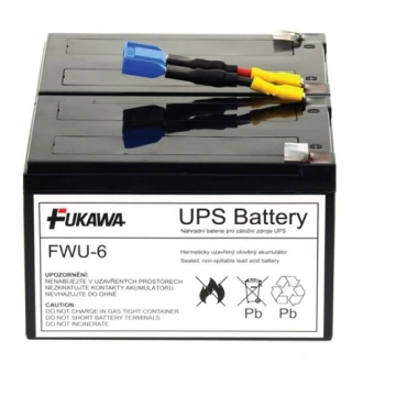 Fiamm FUKAWA battery FWU6 do UPS APC/ replacement battery RBC6/ 24V/ 12Ah/ 5 years