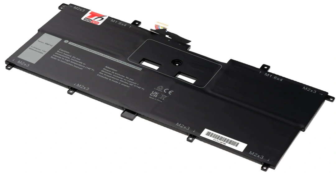 Baterie T6 Power pro notebook Dell 451-BBXR, Li-Poly, 7,6 V, 6050 mAh (46 Wh), černá