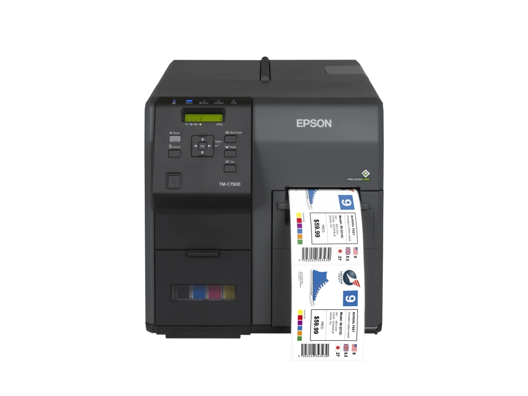 Epson ColorWorks C7500G, USB, LAN, cutter, černá