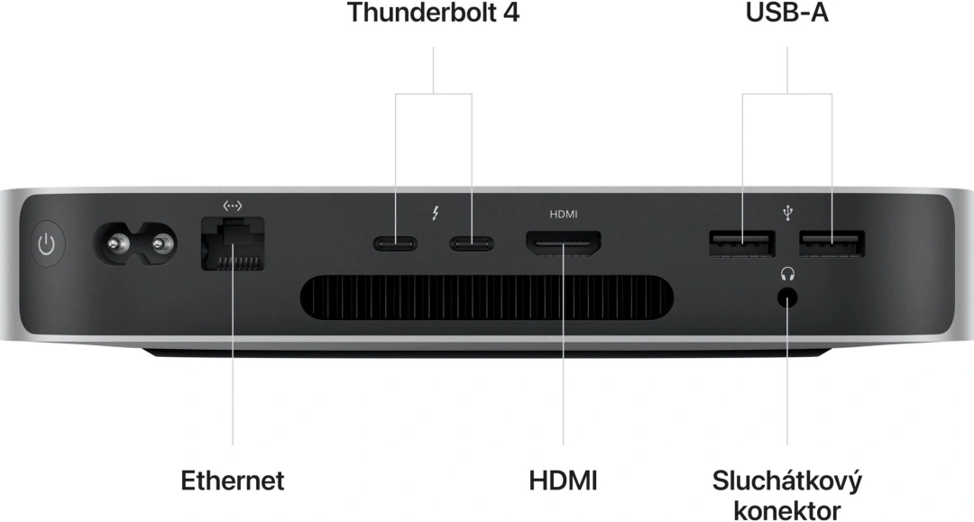 Apple Mac mini, M2 8-core/8GB/512GB SSD/10-core GPU, stříbrná