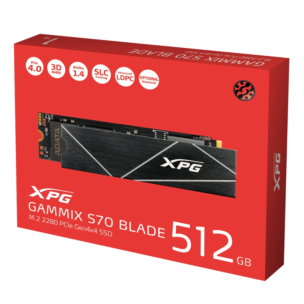 ADATA GAMMIX S70 BLADE 512GB SSD/M.2 NVMe