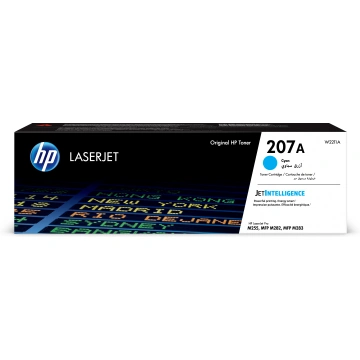 Toner HP 207A, 1 250 stran (W2211A) azurový