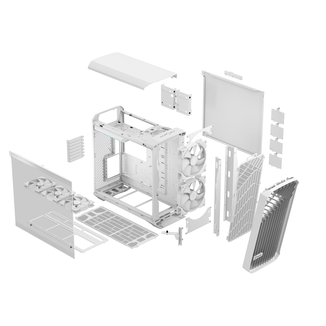 Fractal Design Torrent White RGB TG Clear Tint