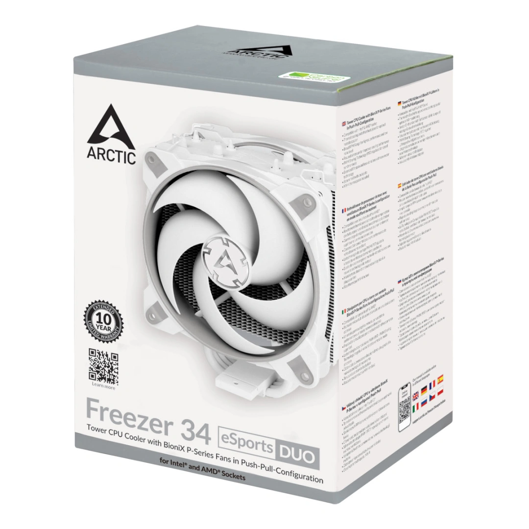 Arctic Freezer 34 eSports DUO, šedá/bílá