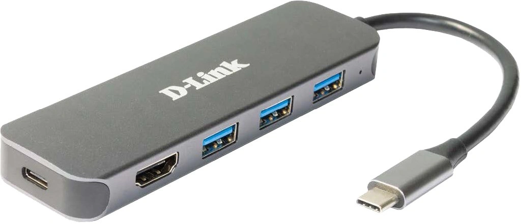 D-Link DUB-2333, USB-C Hub, 3x USB 3.0, USB-C, HDMI 1.4