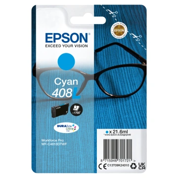 Epson Cyan 408L DURABrite Ultra Ink