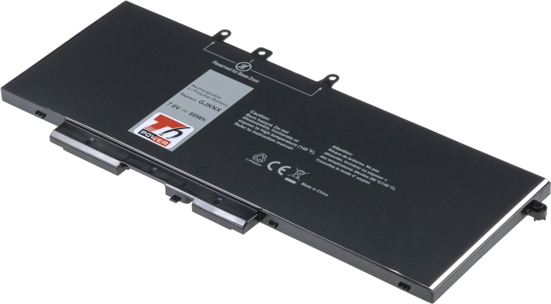 Baterie T6 Power pro notebook Dell 451-BCCK, Li-Poly, 7,6 V, 8950 mAh (68 Wh), černá