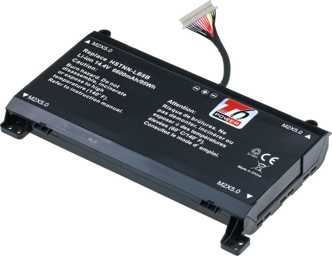 Baterie T6 Power pro notebook Hewlett Packard 922977-855, Li-Ion, 14,4 V, 5700 mAh (82 Wh), černá