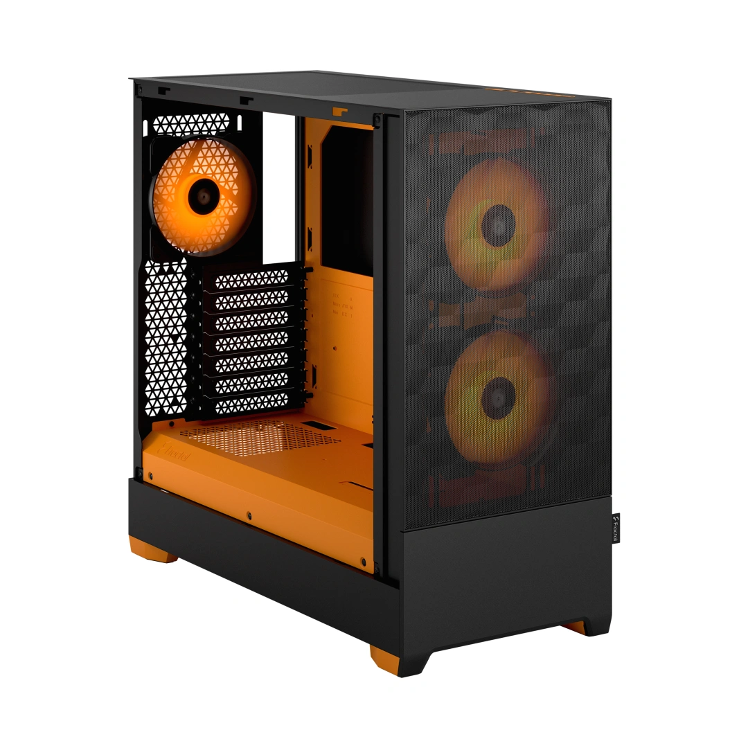 Fractal Design Pop Air RGB Orange Core TG Clear Tint