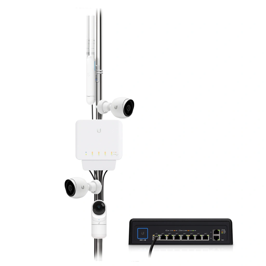 Ubiquiti UniFi Switch Flex - 5x GbE, 1x PoE++ In, 4x PoE Out, venkovní - sada 3ks