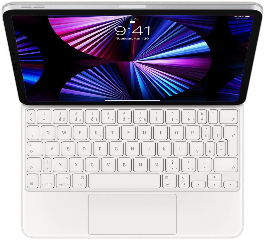 Apple ochranný kryt s klávesnicí Magic Keyboard pro iPad Pro 11" (3.gen)/ Air 10.9" (4.gen), CZ, bíl