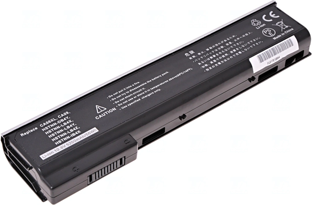 Baterie T6 Power pro notebook Hewlett Packard 718755-001, Li-Ion, 10,8 V, 5200 mAh (56 Wh), černá