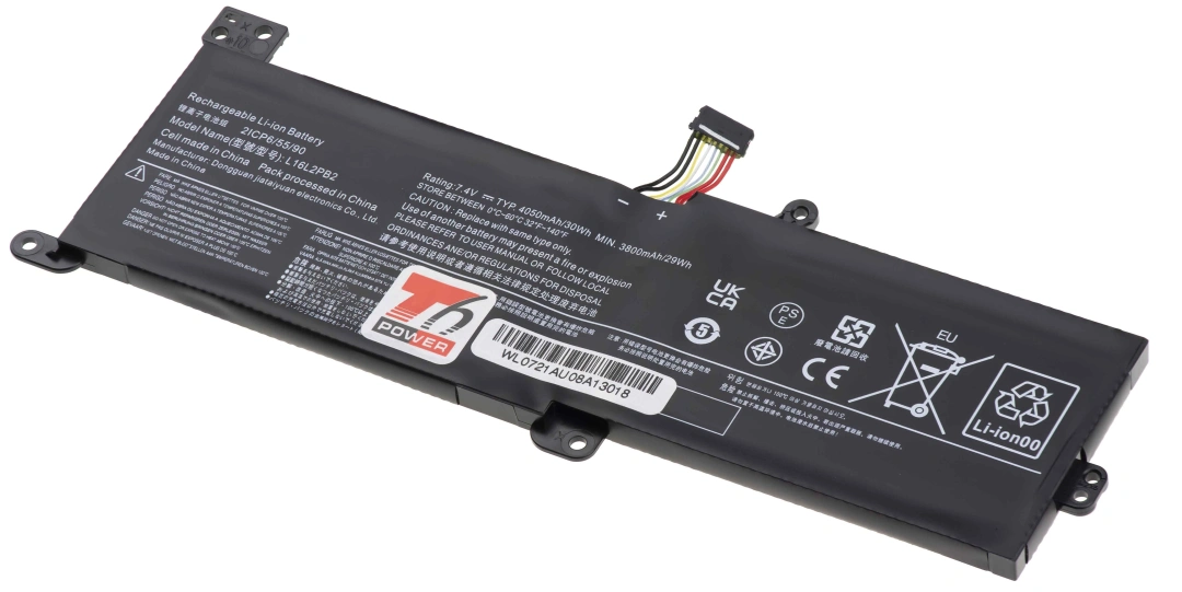 Baterie T6 Power pro notebook Lenovo L17M2PB7, Li-Poly, 7,4 V, 4050 mAh (30 Wh), černá