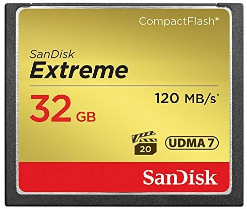 SanDisk CompactFlash Extreme 32GB 120 MB/s