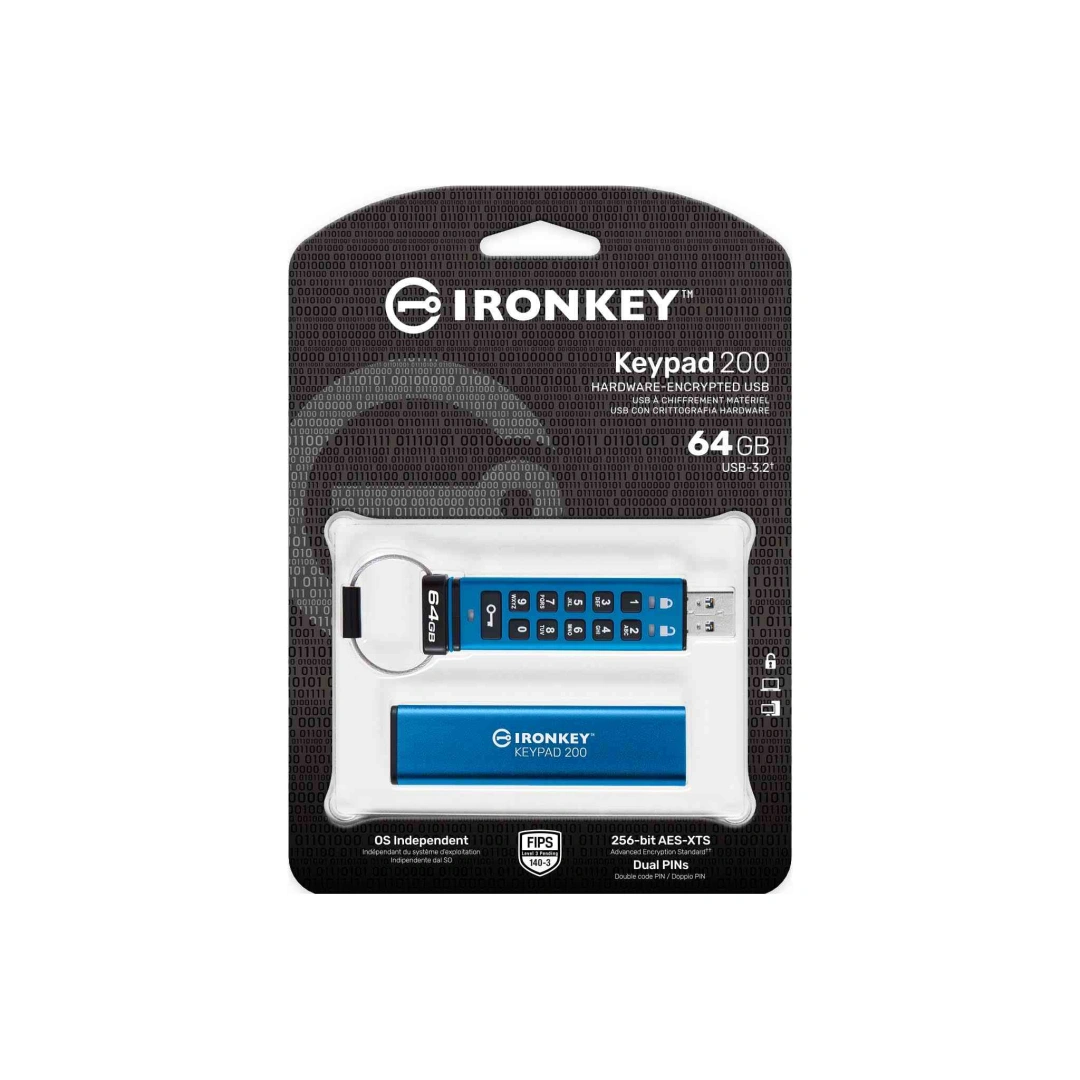 Kingston Ironkey Keypad 200 64GB