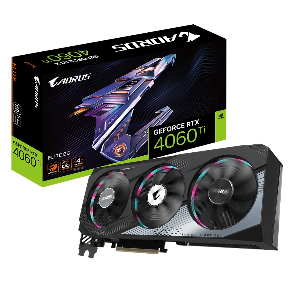 GIGABYTE GeForce RTX 4060 Ti ELITE, 8GB GDDR6