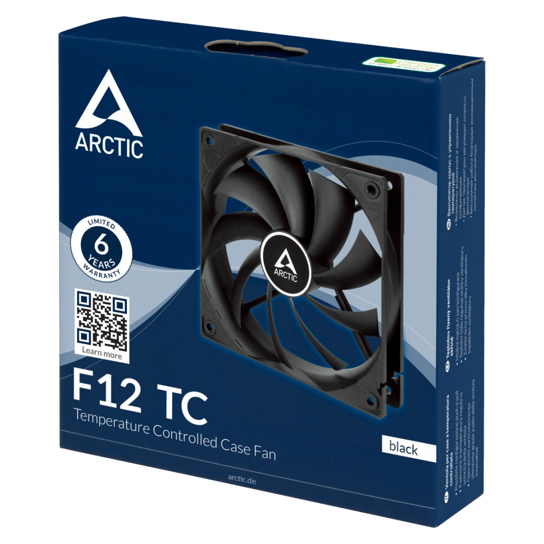 Arctic F12 TC (Black) - 120mm case fan with temperature control