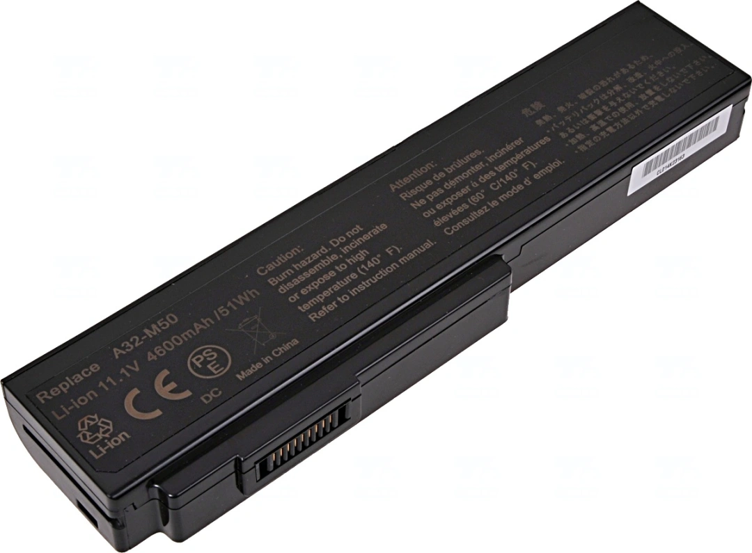 Baterie T6 Power pro Asus N53SV, Li-Ion, 11,1 V, 5200 mAh (58 Wh), černá