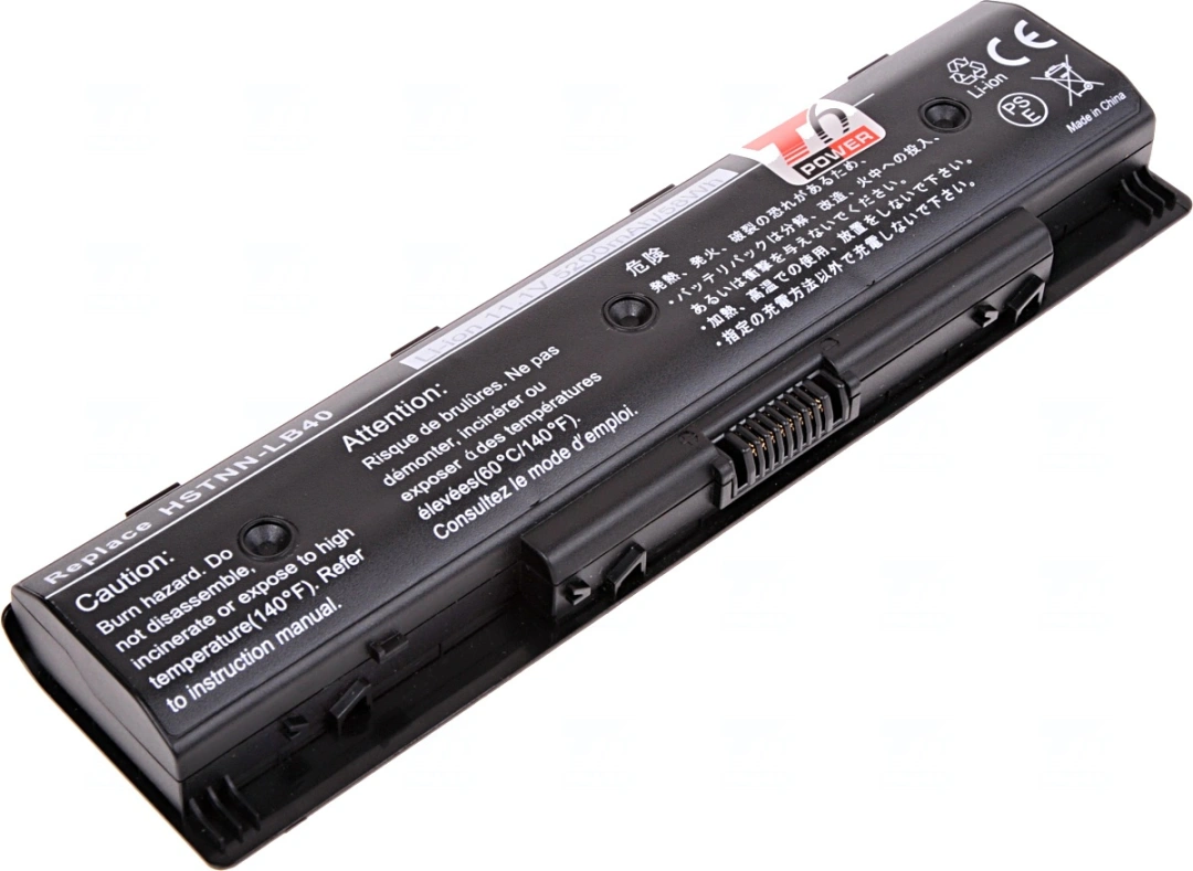 Baterie T6 Power pro Hewlett Packard Envy 15-j180 serie, Li-Ion, 11,1 V, 5200 mAh (58 Wh), černá