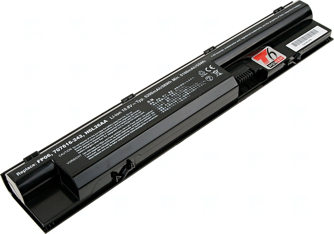 T6 power Baterie HP ProBook 440 G1, 445 G1, 450 G1, 455 G1, 470 G1, 470 G2, 5200mAh, 56Wh, 6cell