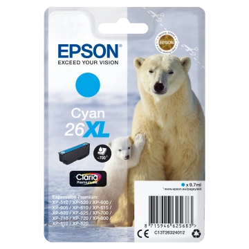 Epson Singlepack Cyan 26XL Claria Premium Ink